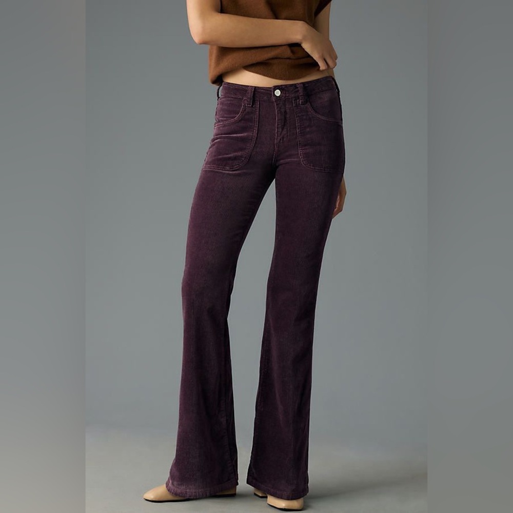 Pilcro Icon Flare Corduroy pants from Anthropologie.